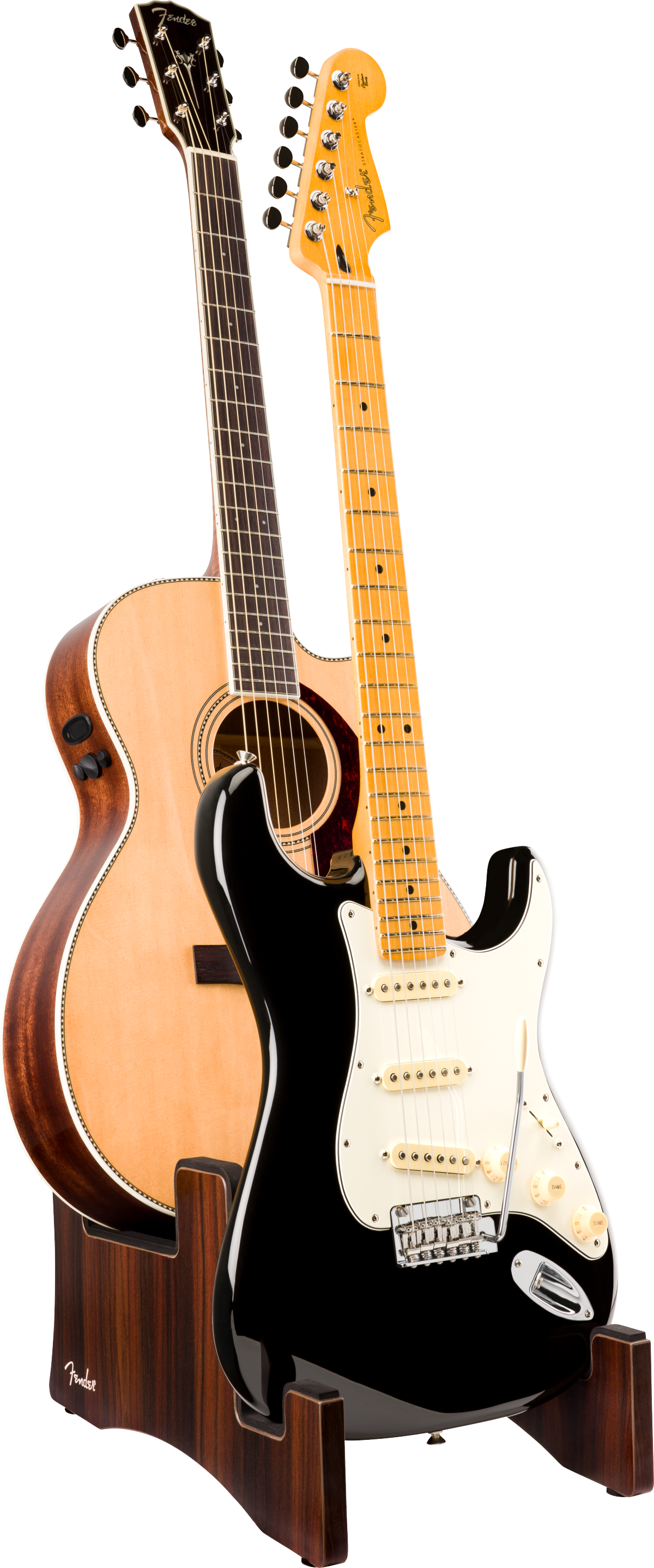 Fender Deluxe Wooden 2-Tier Multi Guitar Stand