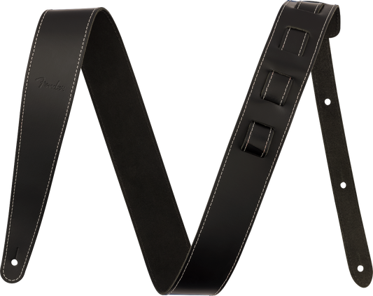 Fender Essentials Leather Strap - Black