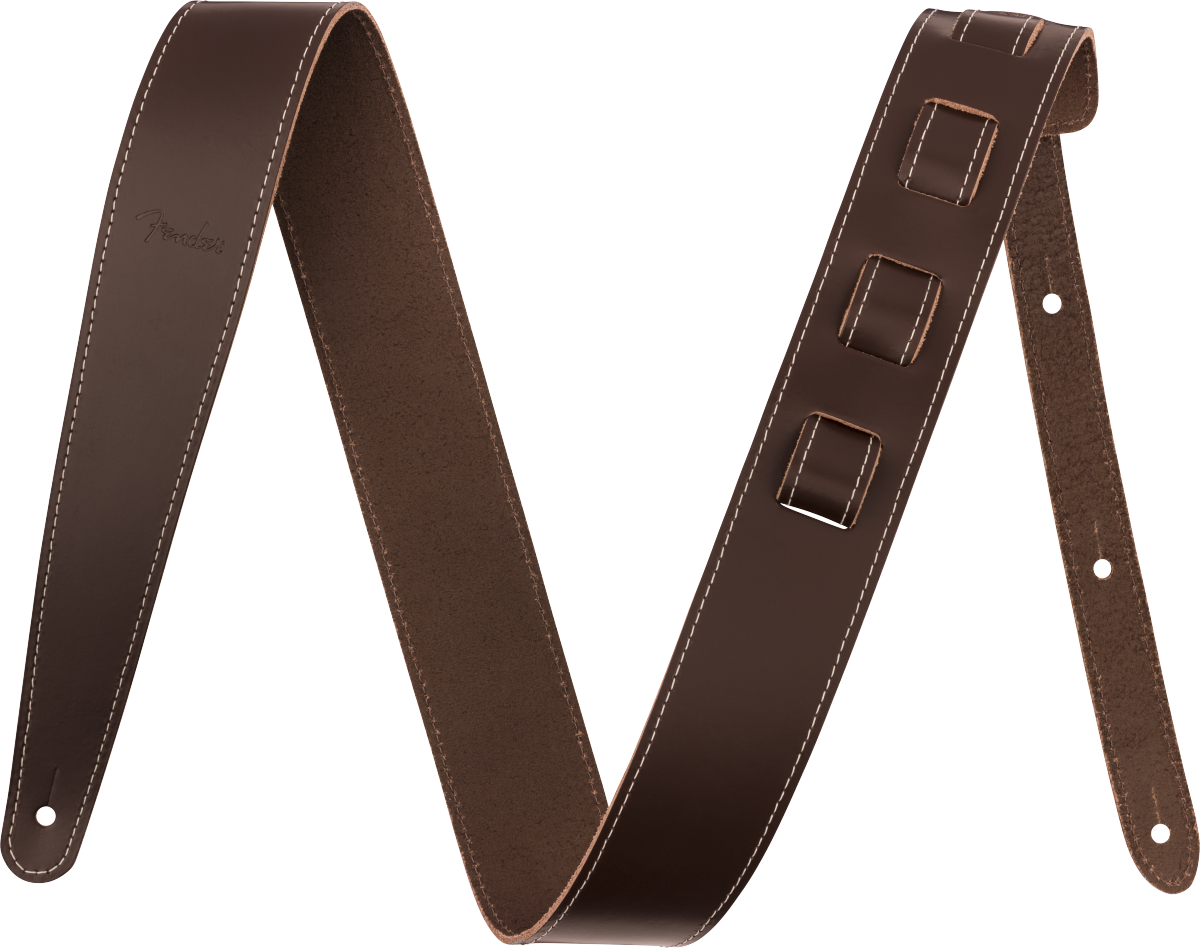 Fender Essentials Leather Strap - Brown