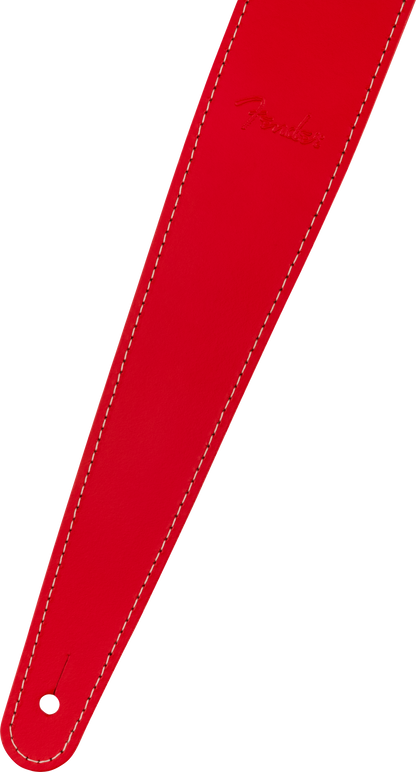 Fender Essentials Leather Strap - Red