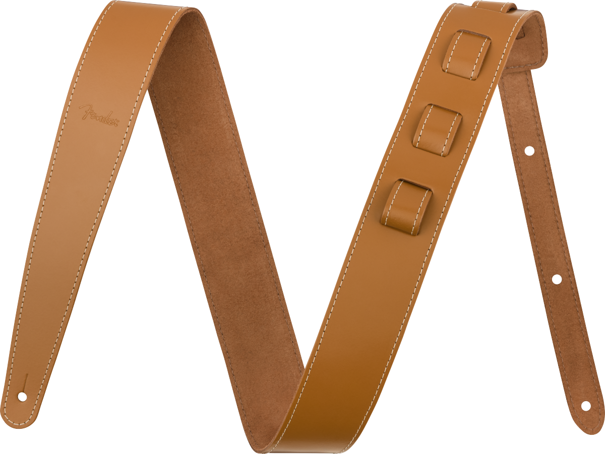 Fender Essentials Leather Strap - Tan