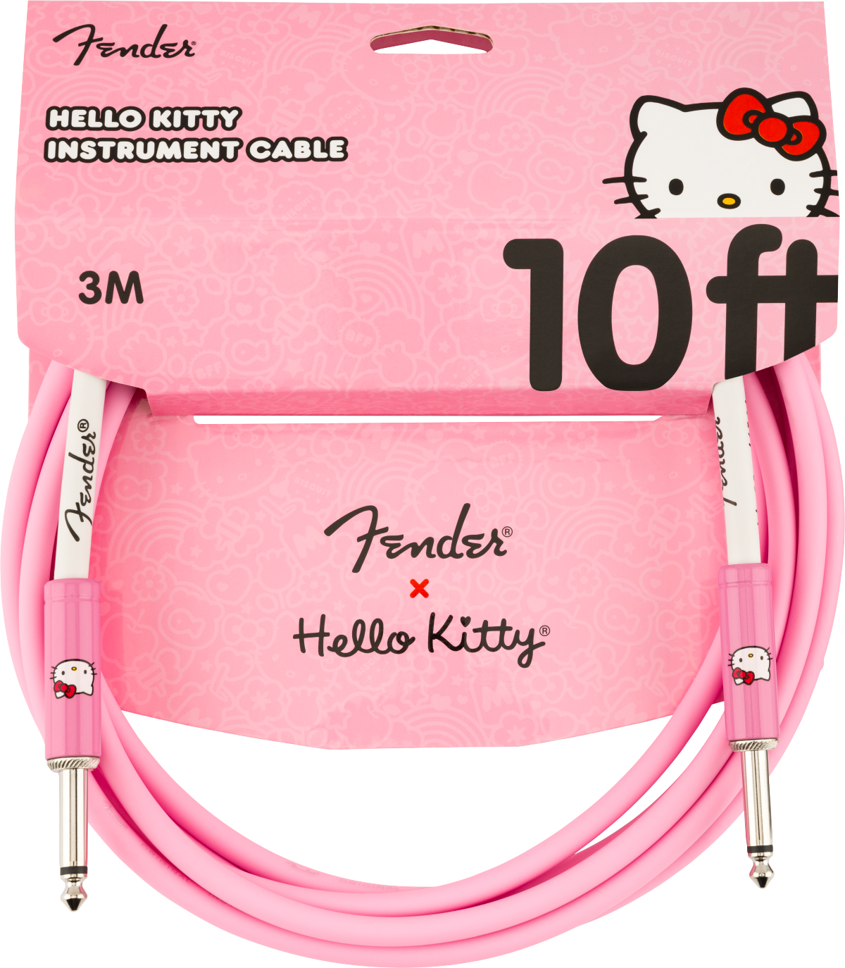 Fender Hello Kitty Pink Original Cable - Pink (3m)