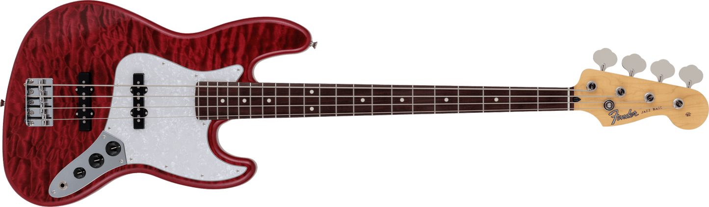 Fender Hybrid II Jazz Bass - Quilt Red Beryl (2024 Collection)