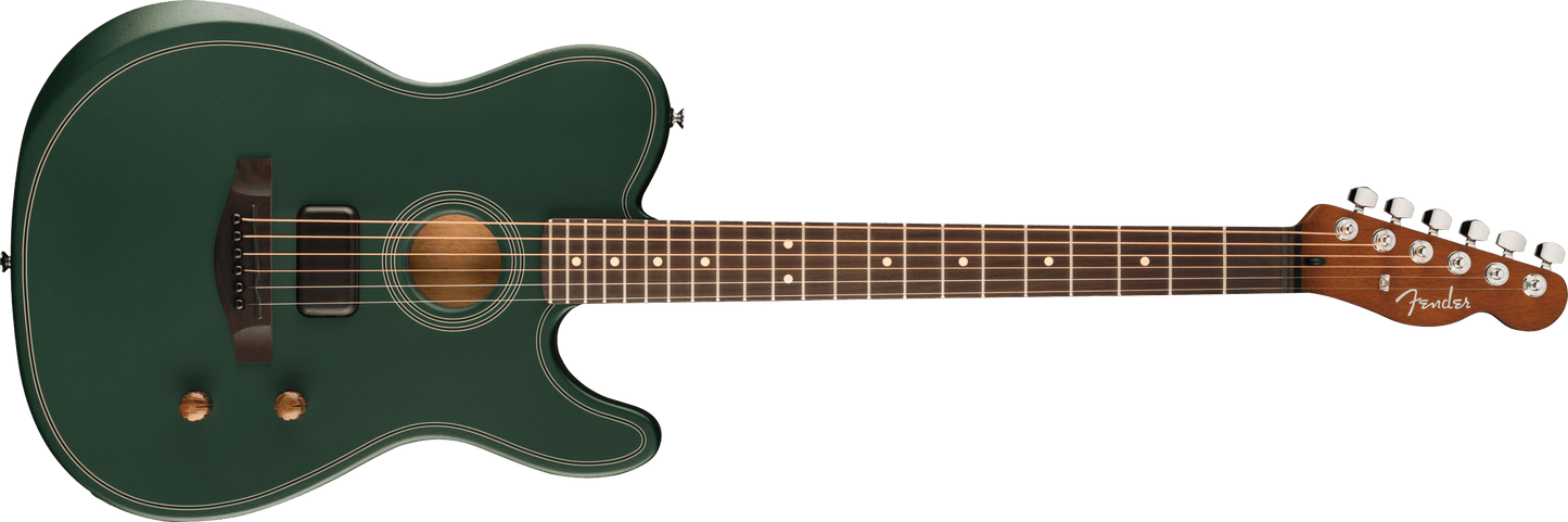 Fender Limited Edition Acoustasonic Standard Telecaster Acoustic Electric Guitar - British Racing Green