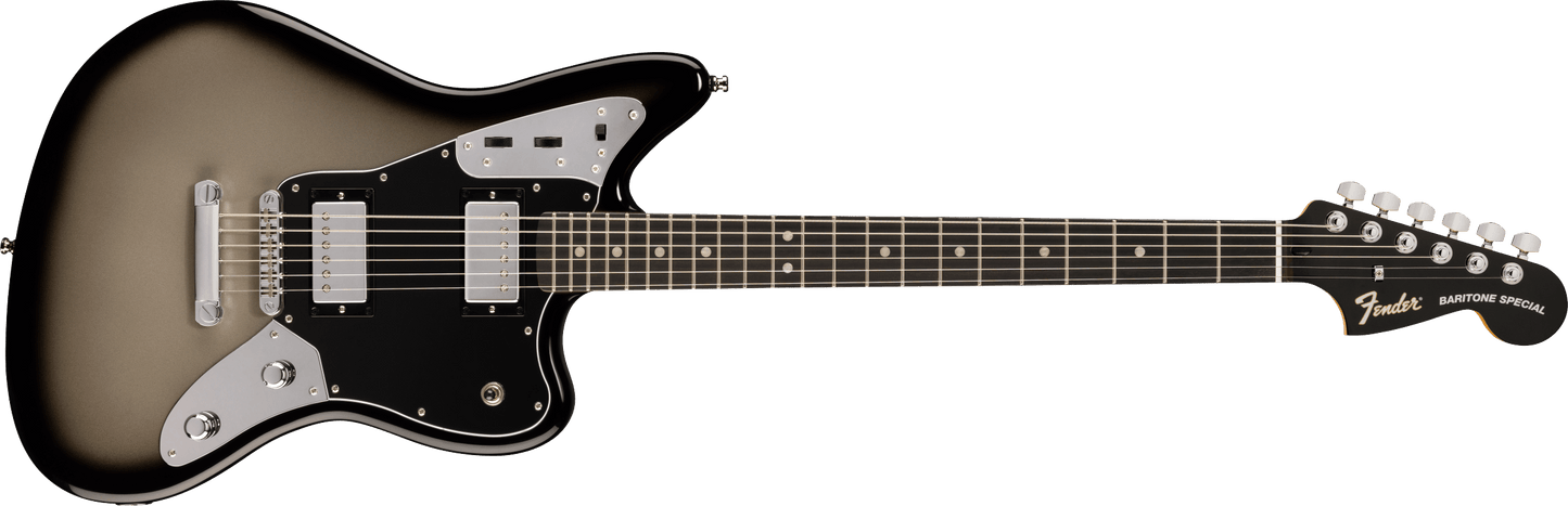 Fender Limited Edition Player Fusion Jaguar Baritone Special Electric Guitar - Silverburst