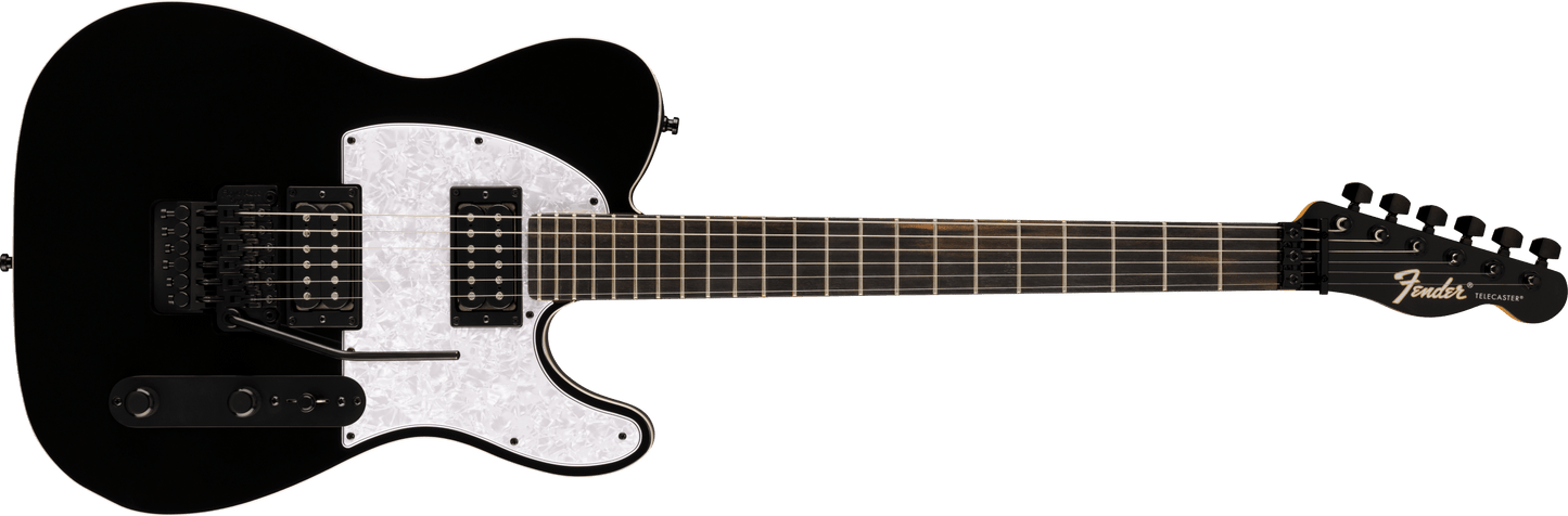 Fender Limited Edition Player Fusion Telecaster HH Floyd Rose Electric Guitar - Black
