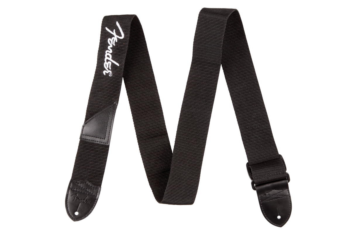 Fender Logo Straps - Black/White