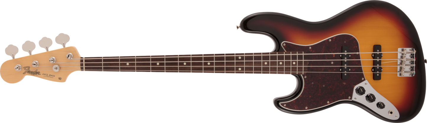 Fender MIJ Left-Handed 60s Jazz Bass - 3 Colour Sunburst
