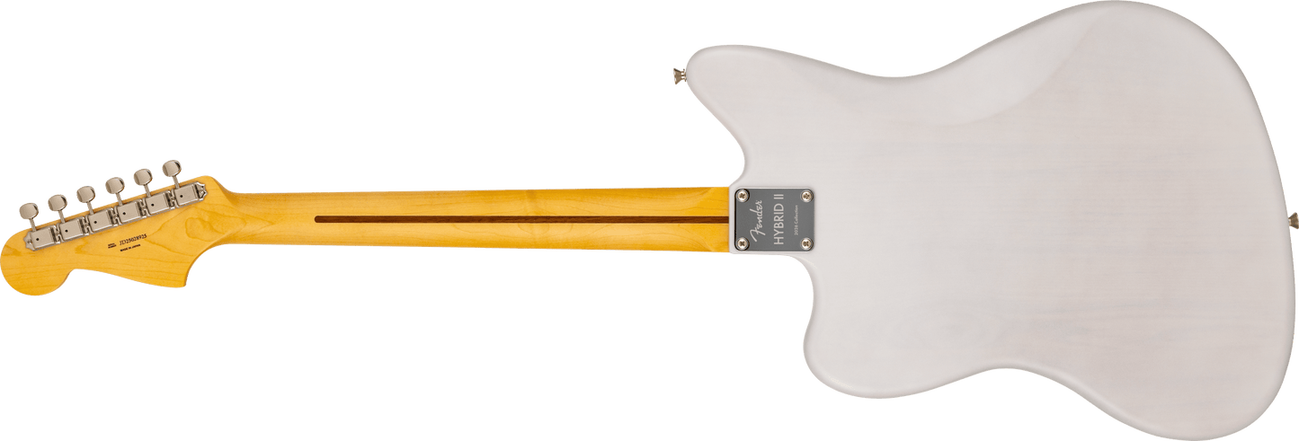 Fender Made in Japan Hybrid II 2026 Collection Misty Satin Jazzmaster Electric Guitar - Yellow Mist
