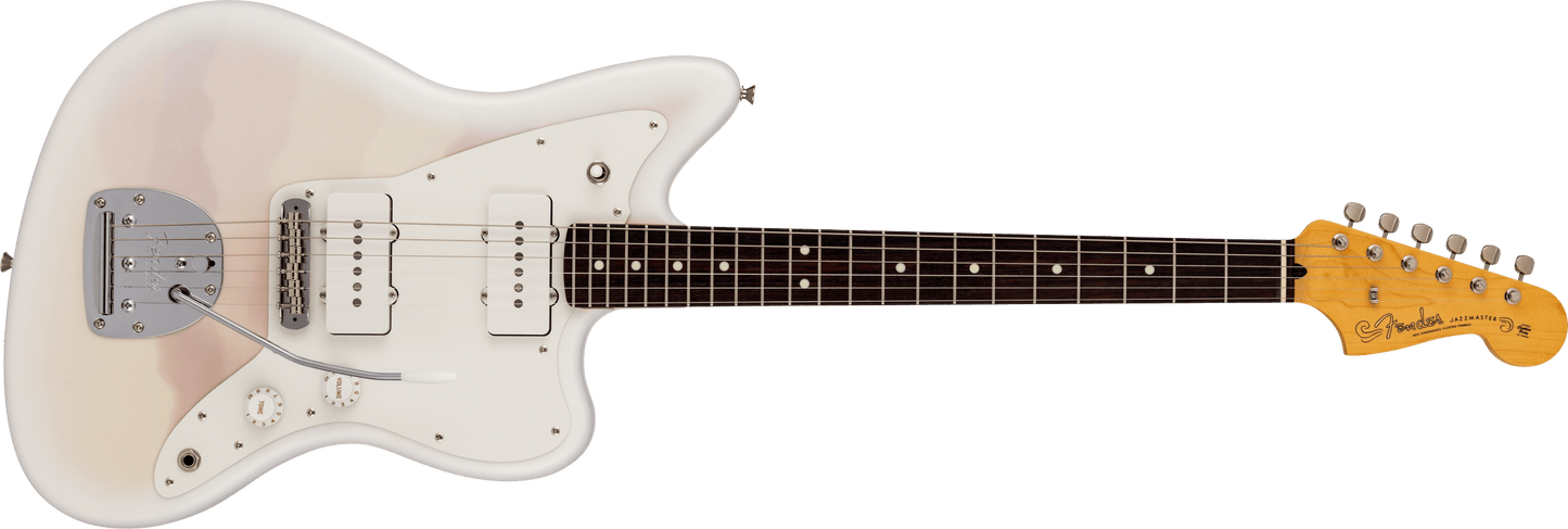 Fender Made in Japan Hybrid II 2026 Collection Misty Satin Jazzmaster Electric Guitar - Yellow Mist