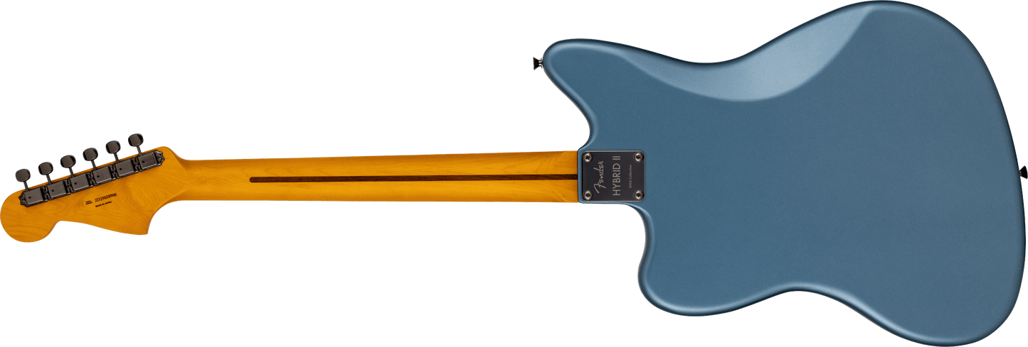 Fender Made in Japan Hybrid II 2026 Collection Satin Metallic Jazzmaster Electric Guitar - Matte Aero Blue