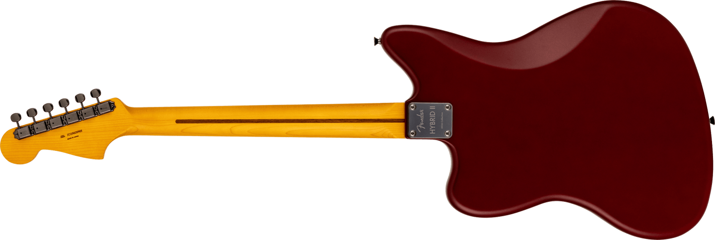 Fender Made in Japan Hybrid II 2026 Collection Satin Metallic Jazzmaster Electric Guitar - Matte Inferno Red