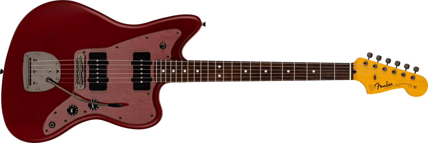 Fender Made in Japan Hybrid II 2026 Collection Satin Metallic Jazzmaster Electric Guitar - Matte Inferno Red