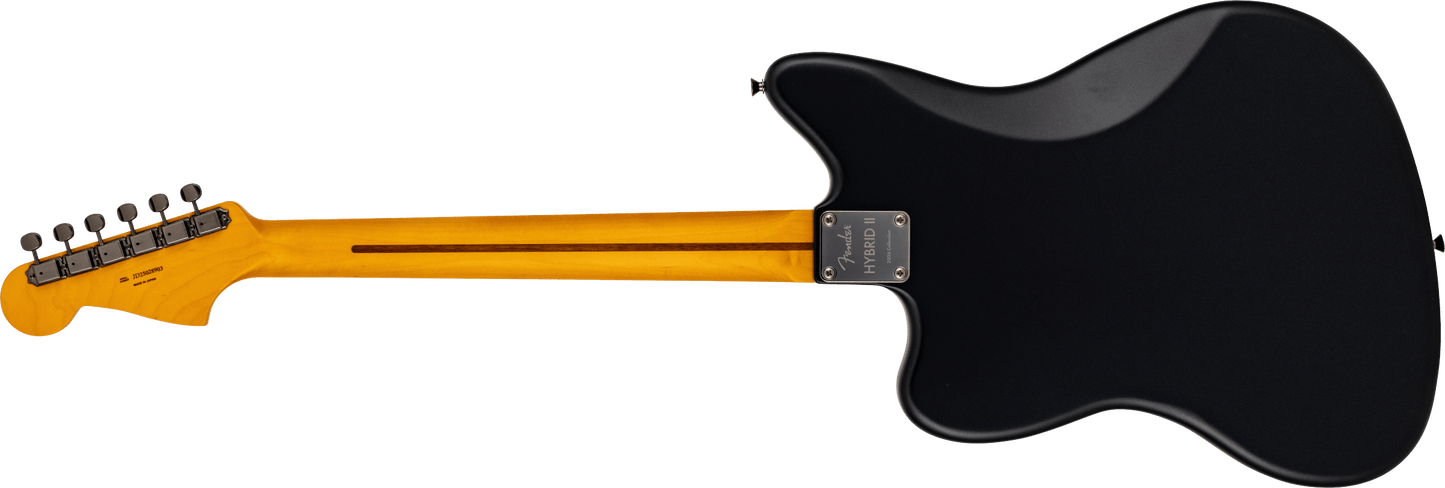 Fender Made in Japan Hybrid II 2026 Collection Satin Metallic Jazzmaster Electric Guitar - Matte Phantom Black