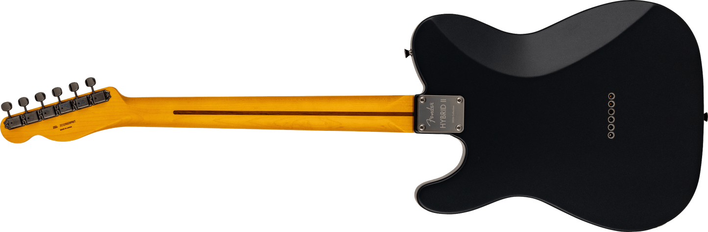 Fender Made in Japan Hybrid II 2026 Collection Telecaster Satin Metallic Electric Guitar - Matte Phantom Black