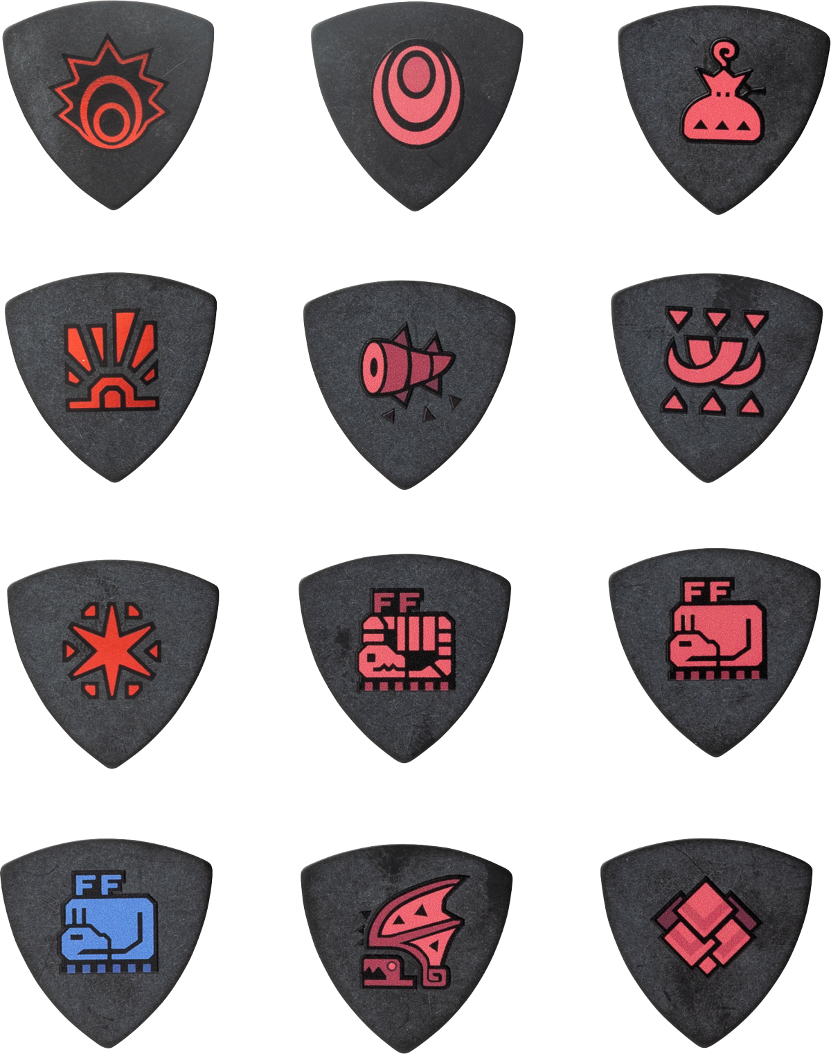 Fender Monster Hunter Collaboration Picks Rathalos Pack