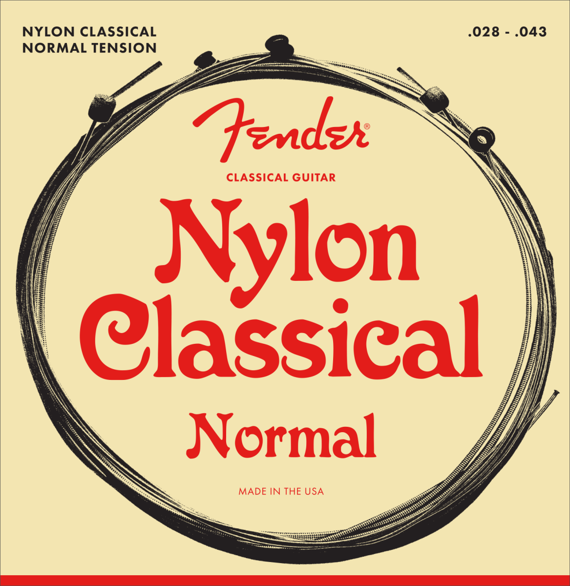 Fender Nylon Ball-End - Classical Guitar Strings (28-43)