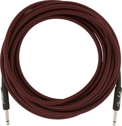 Fender Professional Series Tweed Instrument Cables - Red Tweed (18.6ft)