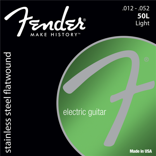 Fender SuperSonic 50 Stainless Steel Flatwound Electric Guitar Strings (12-52)