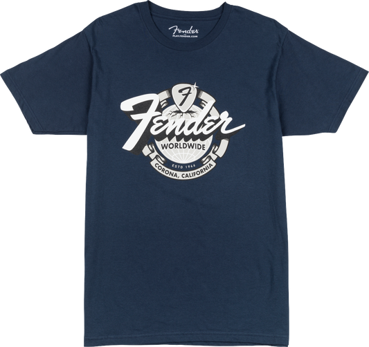 Fender World Wide Tee - Vintage Navy