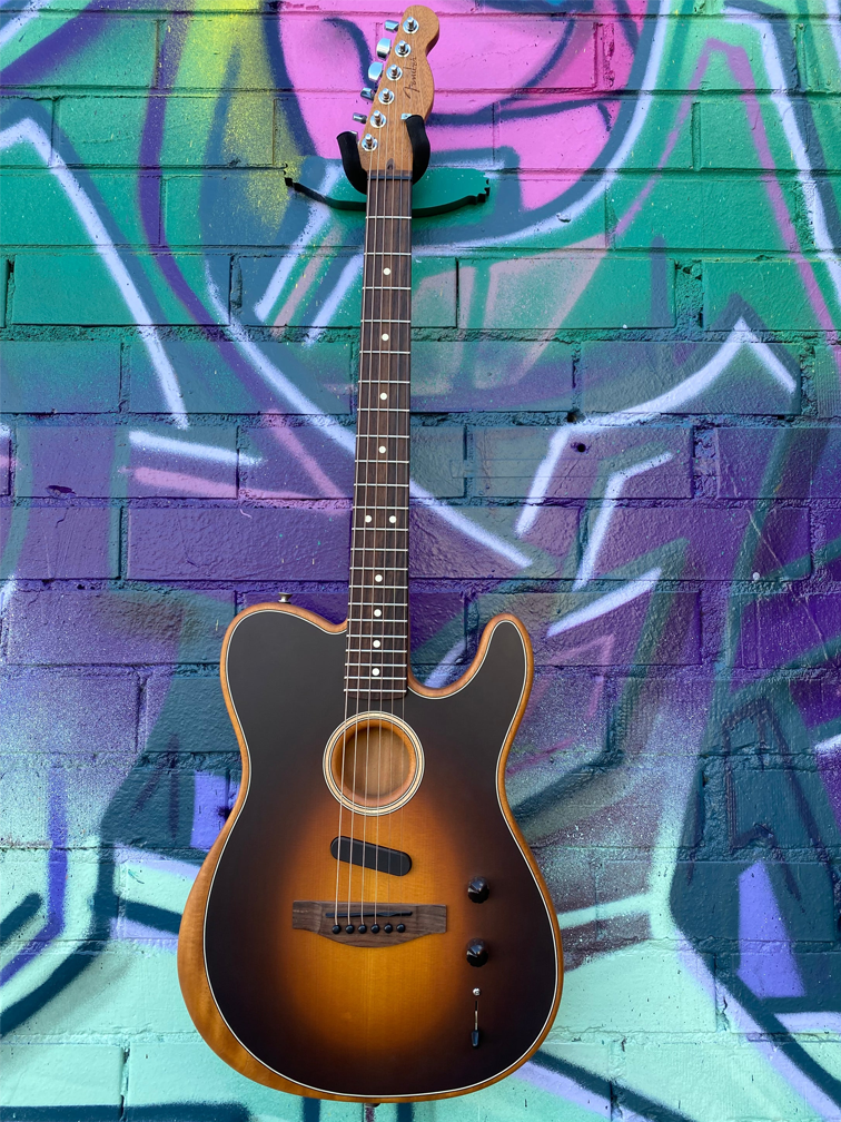 Fender Acoustasonic Player Telecaster Acoustic Electric Guitar - Shadow Burst