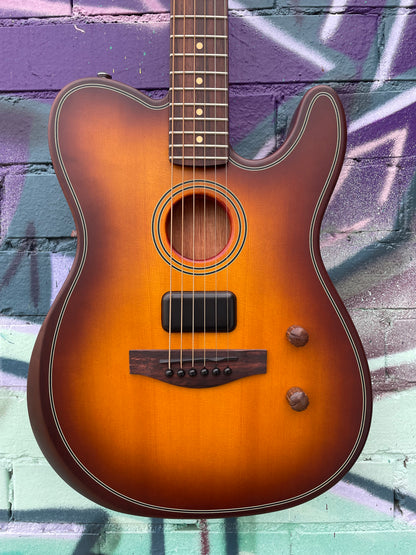 Fender Acoustasonic Standard Telecaster Electric Guitar - Honey Burst