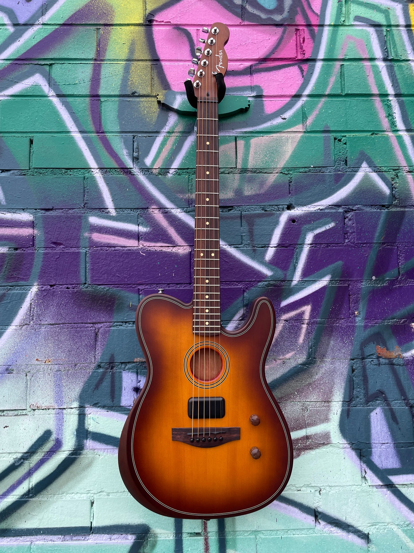 Fender Acoustasonic Standard Telecaster Electric Guitar - Honey Burst