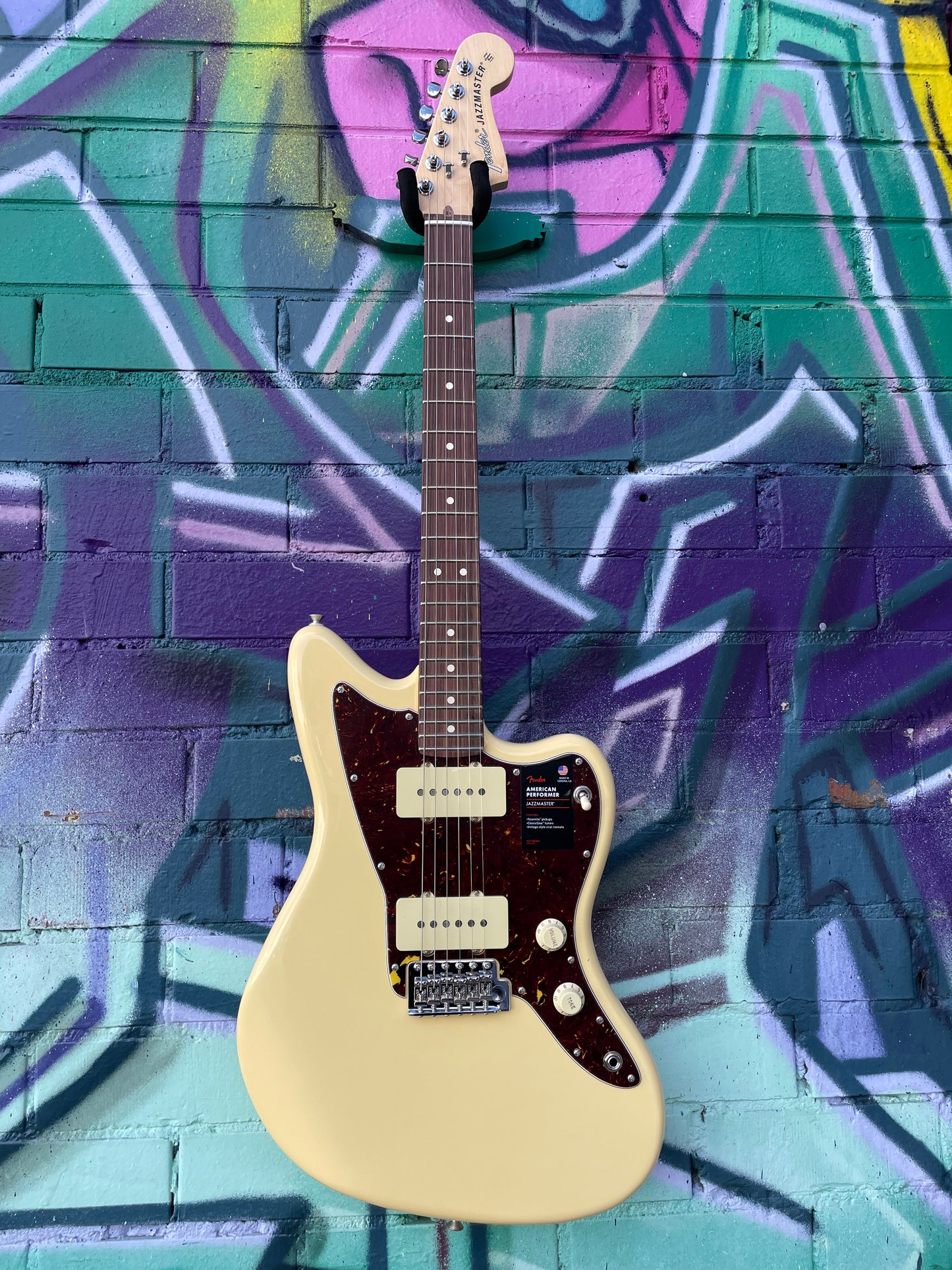Fender American Performer Jazzmaster Electric Guitar - Vintage White