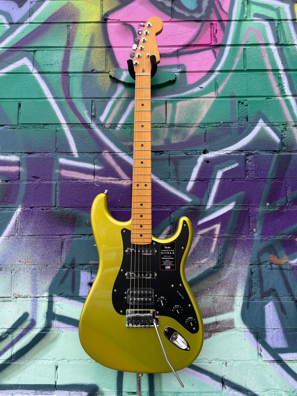 Solar Strtocaster Fender American Ultra II Stratocaster HSS Electric Guitar - Solar Flar ...
