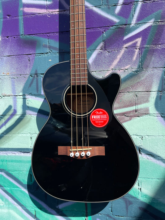 Fender CB-60SCE Electric Acoustic Bass - Black