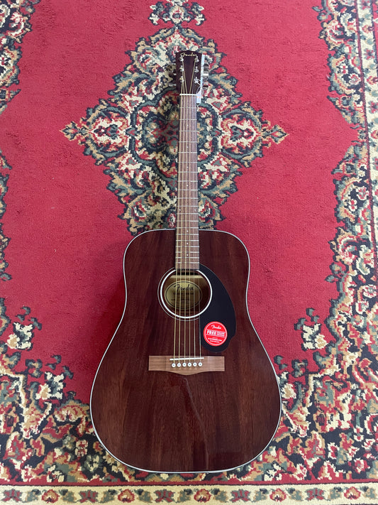 Fender CD 60S Dreadnought Acoustic Guitar All Mahogany