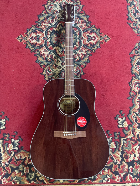 Fender CD-60S Dreadnought Acoustic Guitar - All Mahogany