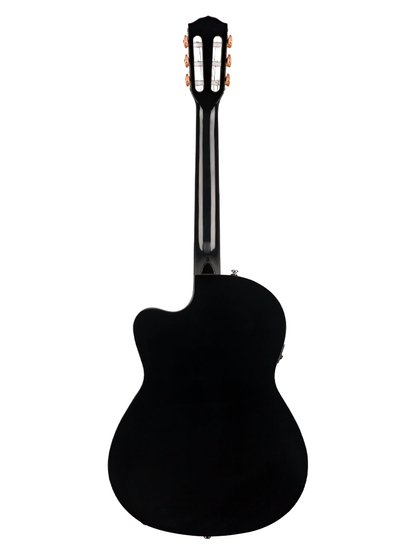 Fender CN-140SCE Nylon Thinline Electric Classical Guitar - Black