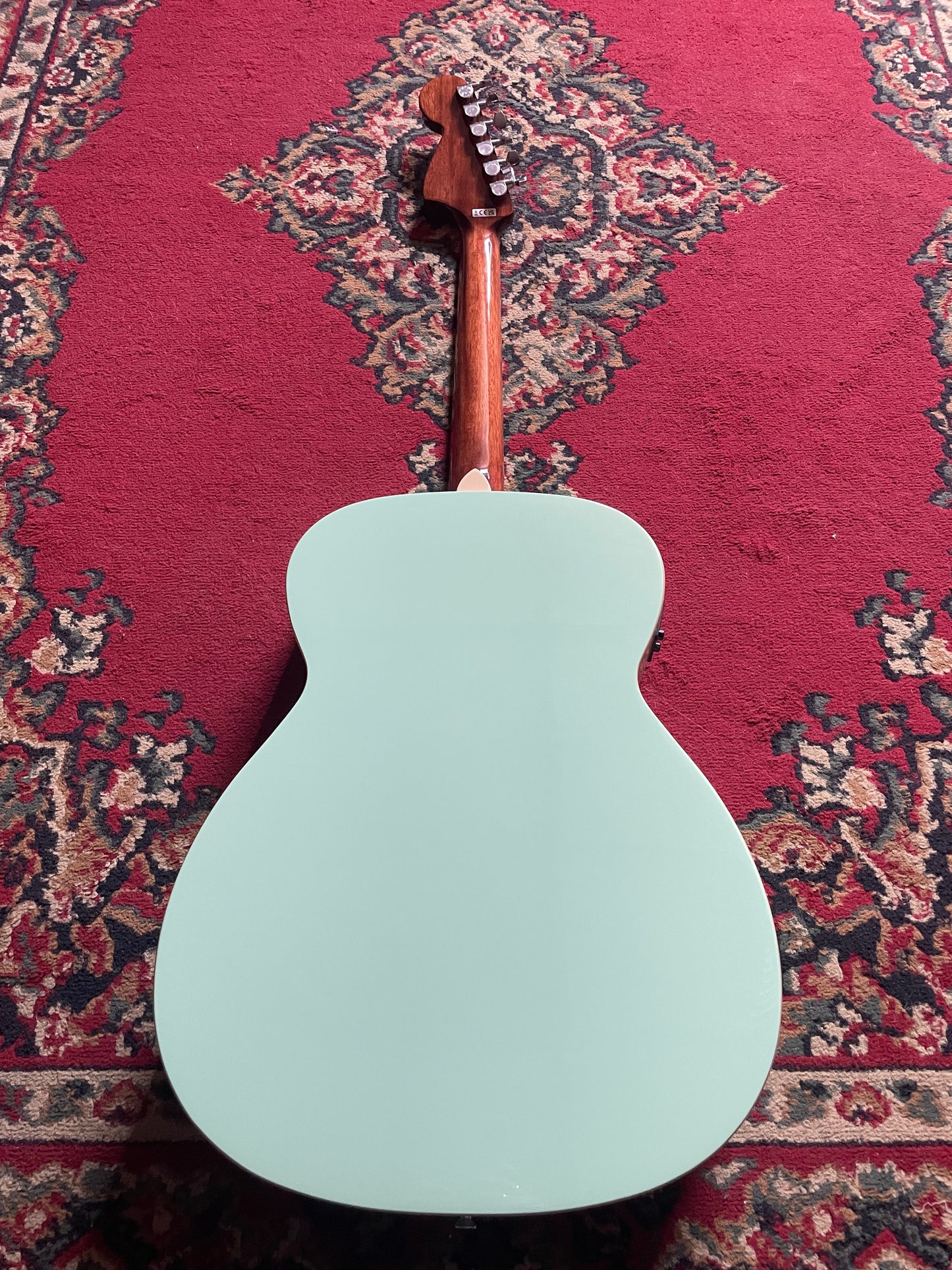 Fender California Standard Monterey E Electric Acoustic Guitar - Surf Green