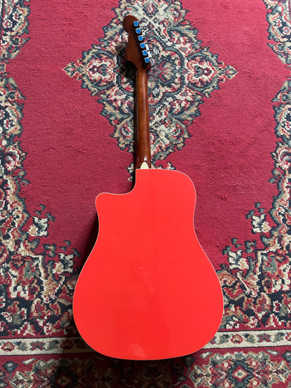 Fender California Standard Redondo CE Electric Acoustic Guitar - Fiesta Red