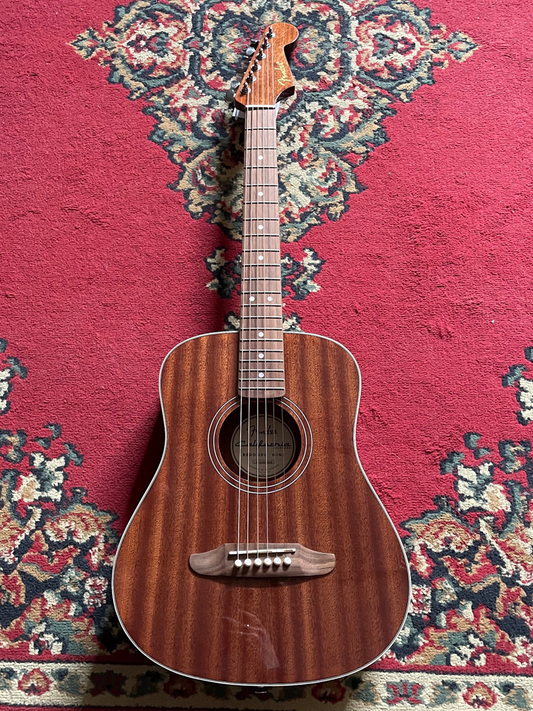 Fender California Standard Redondo Mini Acoustic Guitar with Bag -  Natural Sapele
