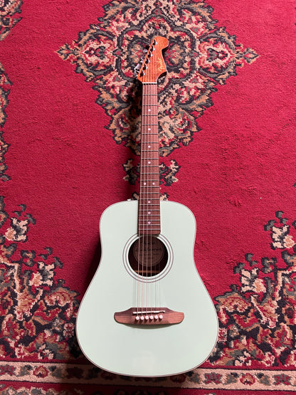 Fender California Standard Redondo Mini Acoustic Guitar with Bag - Surf Green