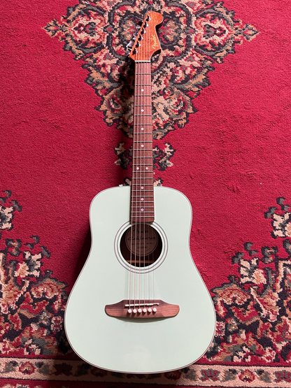 Fender California Standard Redondo Mini Acoustic Guitar with Bag - Surf Green