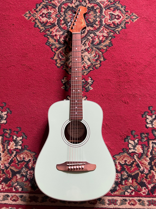 Fender California Standard Redondo Mini Acoustic Guitar with Bag - Surf Green