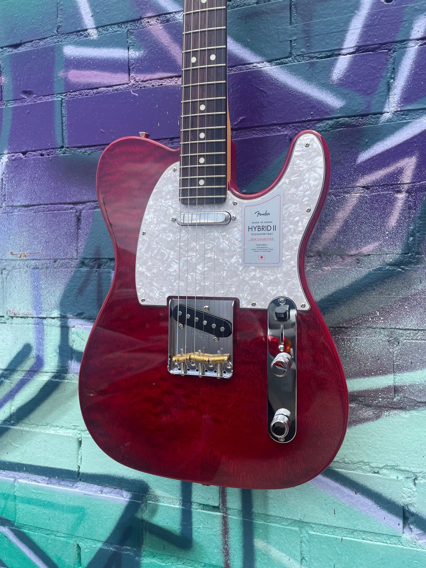 Fender Hybrid II Telecaster Electric Guitar - Quilt Red Beryl (2024 Collection)
