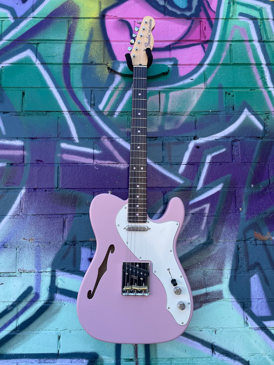 Fender Made in Japan Limited Kusumi Colour Telecaster Thinline Electric Guitar - Kusumi Pink