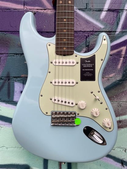 Fender Vintera II Road Worn 60s Stratocaster Electric Guitar - Sonic Blue