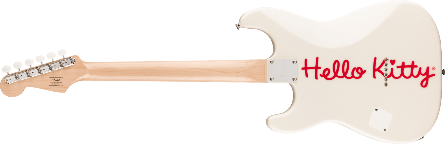 Fender x Hello Kitty Stratocaster Electric Guitar - White