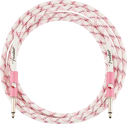 Fender x Hello Kitty White/Pink Woven Cable