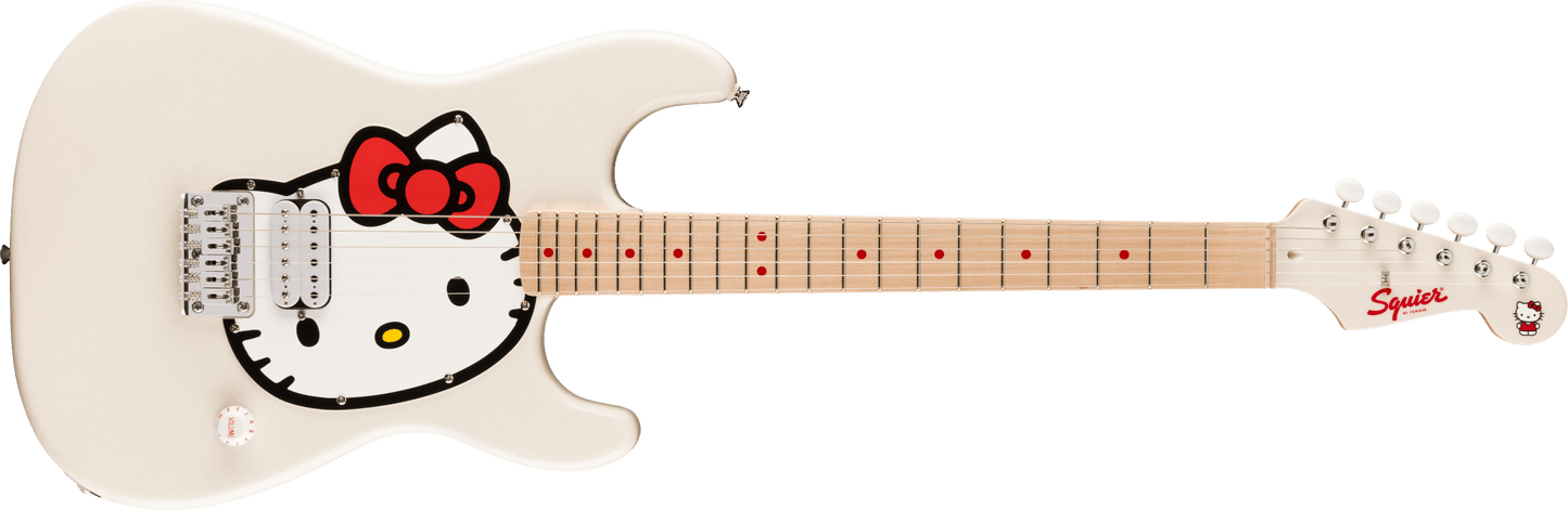 Fender x Hello Kitty Stratocaster Electric Guitar - White