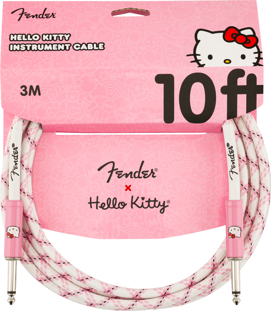 Fender x Hello Kitty White/Pink Woven Cable