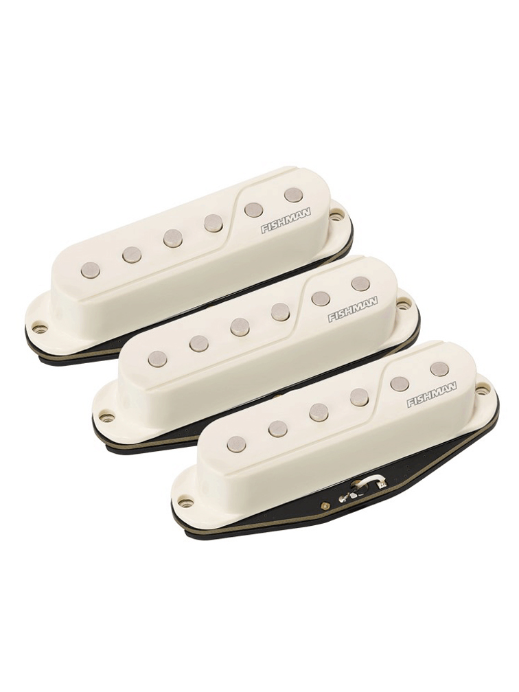 Fishman Fluence Single Width SSS Set - White