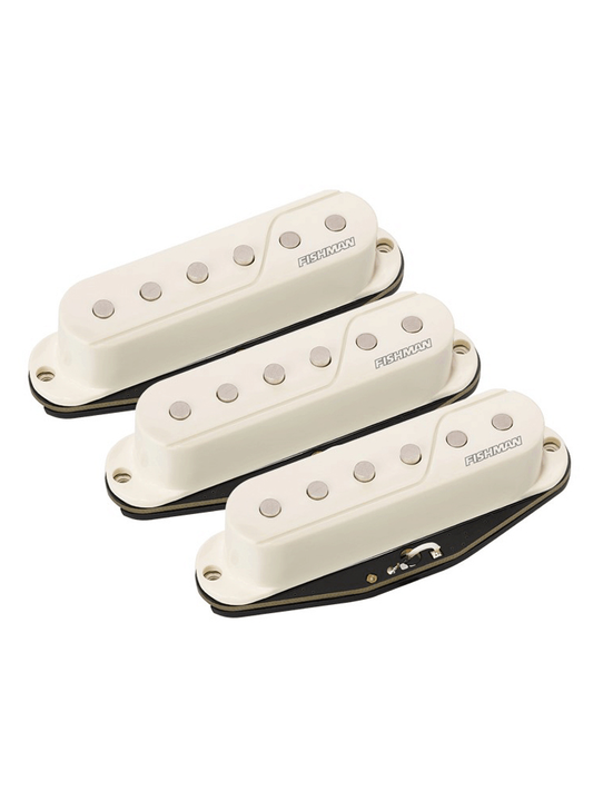 Fishman Fluence Single Width SSS Set - White