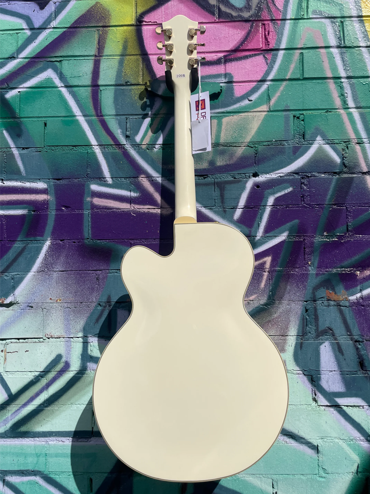Gretsch G2420TG Streamliner Hollow Body Electric Guitar Bigsby Limited Edition - Vintage White