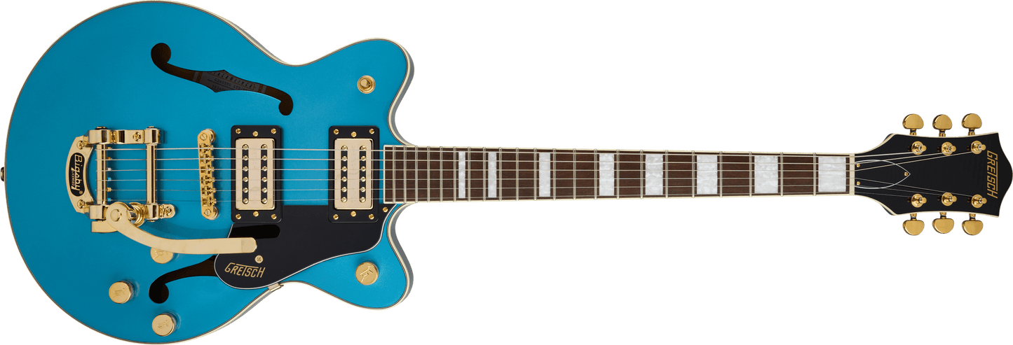 Gretsch G2655TG Streamliner Center Block Jr. Double-Cut with Bigsby LTD Electric Guitar - Riviera Blue